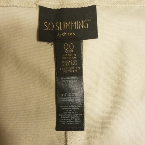 Chico's So Slimming Bridgette Crop (size 00/4) - Picture 4 of 5